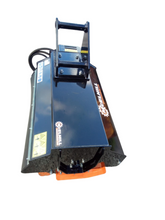 Load image into Gallery viewer, Heavy-duty flail head for 4 to 8 ton excavators with 1-meter width and 24 T hammer flail rotor by McElhill Engineering, serving Northern Ireland and the Republic of Ireland