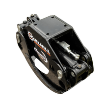 Load image into Gallery viewer, Viper 1100 timber grab showing hydraulic flow control valve and jaw pivot pins
