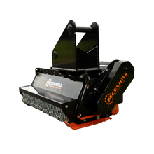 Load image into Gallery viewer, McElhill Engineering Grizzly Flail Head 1200, excavator flail attachment, right side view