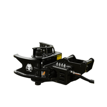 Load image into Gallery viewer, McElhill Engineering Predator 200 Tree Shear, Hardox steel jaw and hydraulic ram, angled view