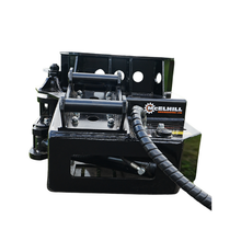 Load image into Gallery viewer, McElhill Engineering Predator 450 Tree Shear, headstock and hydraulic pipes, back view