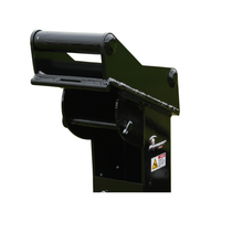 Load image into Gallery viewer, McElhill Reaper Saw Head 900 custom excavator headstock, made to fit your digger, close-up of bracket and locking pin