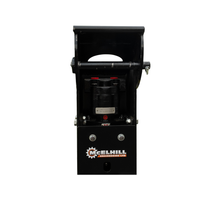 Load image into Gallery viewer, McElhill Reaper Saw Head 900 digger saw head for 10 to 14 ton excavators, hydraulic motor close-up above the logo plate